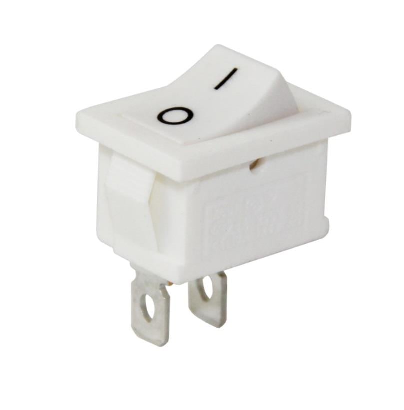 TUŞLU ANAHTAR MİKRO (2 FİŞ) (ON-OFF) BEYAZ