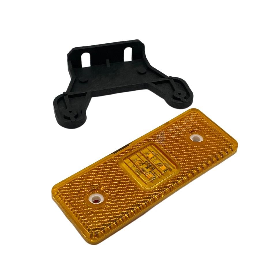 12V-24V YAN SİNYAL LAMBASI DORSE SİDE MARKER SARI (4 LEDLİ) E9