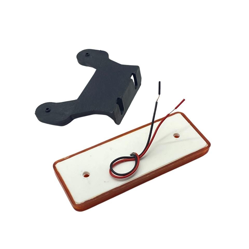 24V YAN SİNYAL LAMBASI DORSE SİDE MARKER SARI (4 LEDLİ)