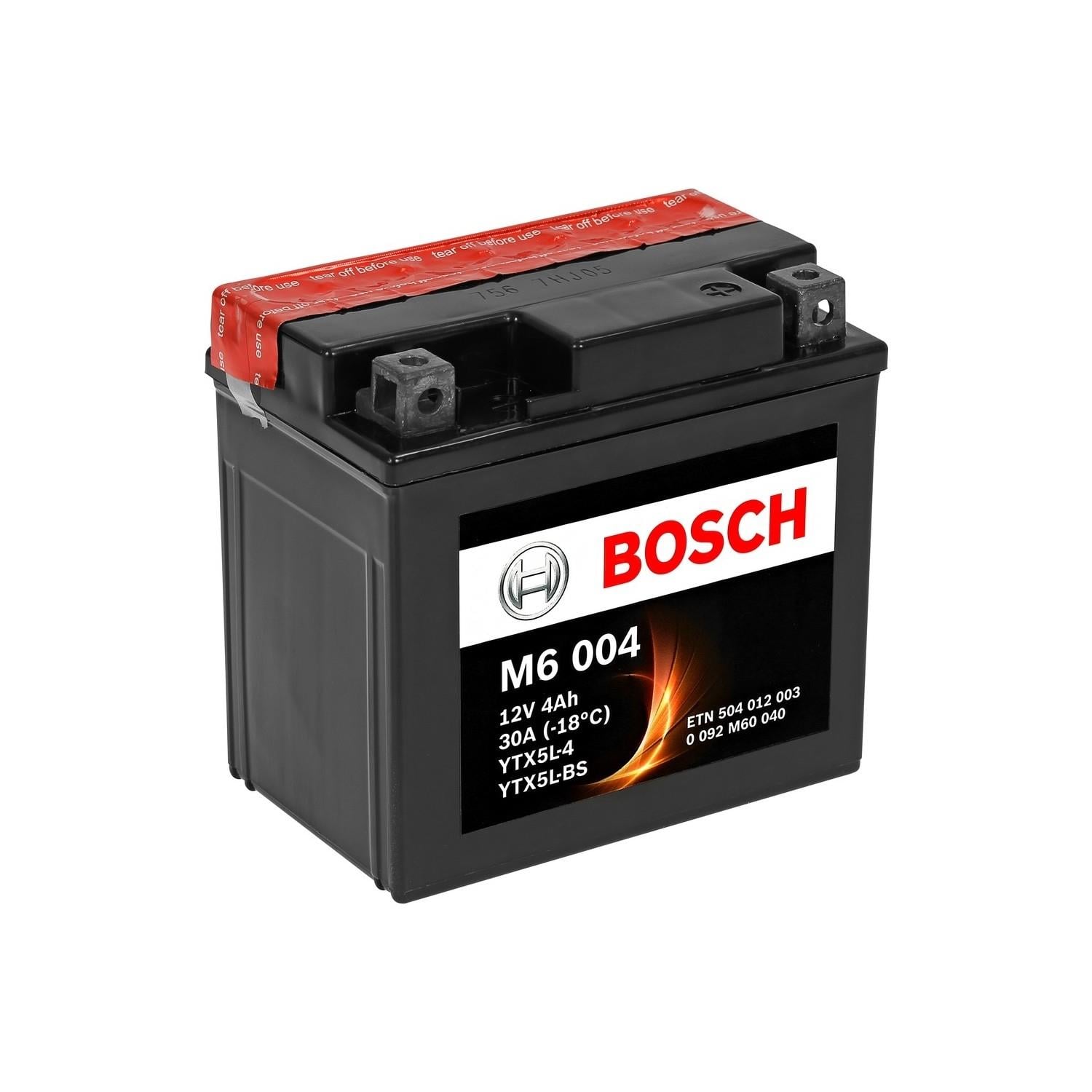 BOSCH 12V 4 AH MOTOSİKLET AKÜSÜ 30 A (EN) (114*71*106) (YTX5L-BS)