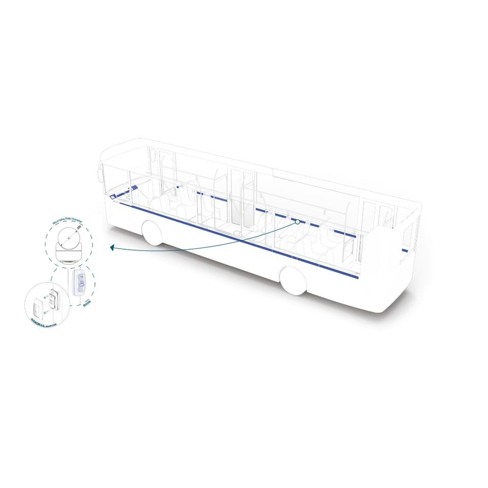 SANEL 10V-30V TELEFON ŞARJ CİHAZI (USB+TYPE-C) (2.1A X 2) (MAVİ LED IŞIK)