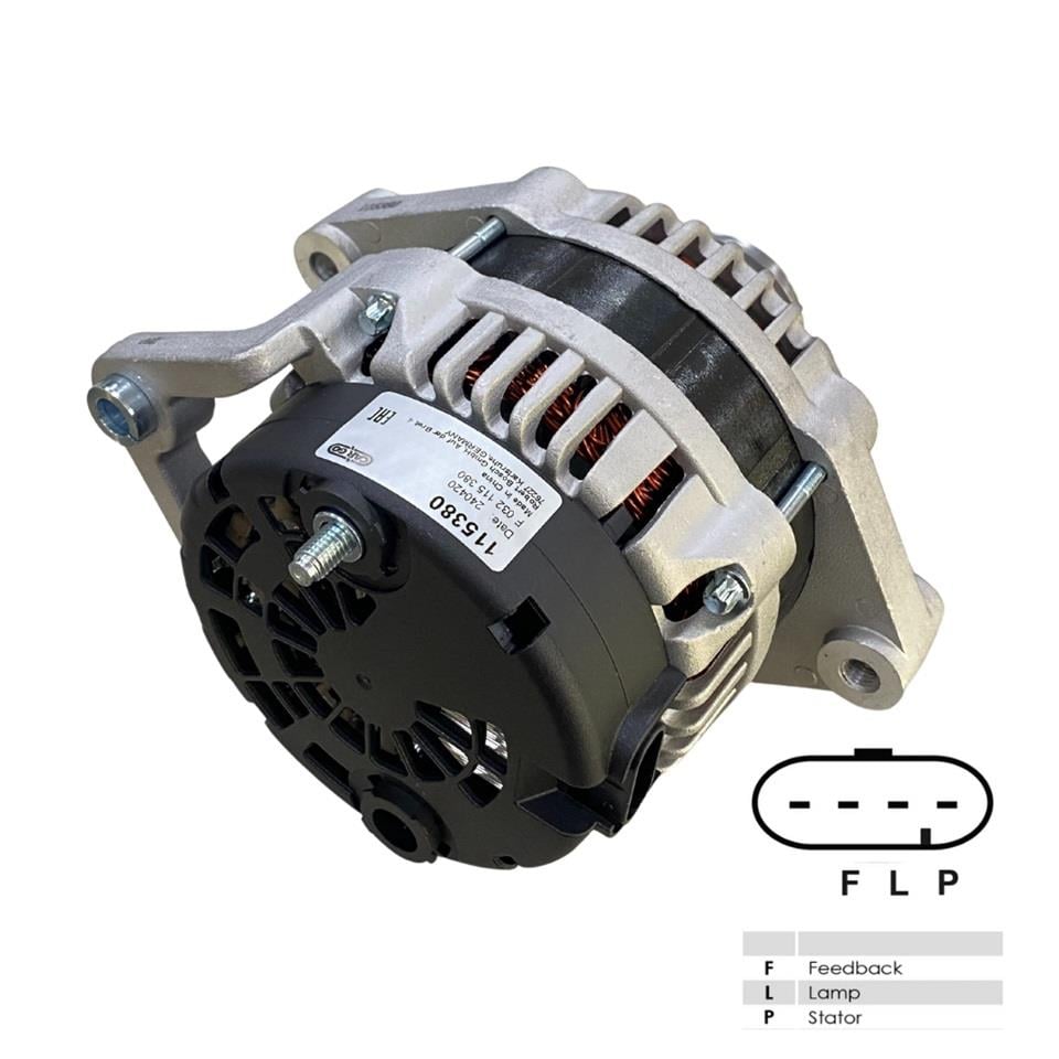 12V ALTERNATÖR DİNAMO DELCO TİPİ 120 A (2-FİŞ) (F-L) CHEVROLET CAPTIVA 2.0 D-OPEL ANTARA 2.0 CDTI