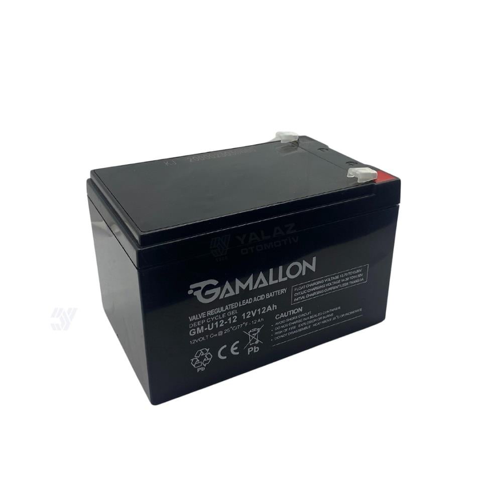 GAMALLON 12V 12 AH AKÜ KURU TİP (150*97*95) (3,3 KG)
