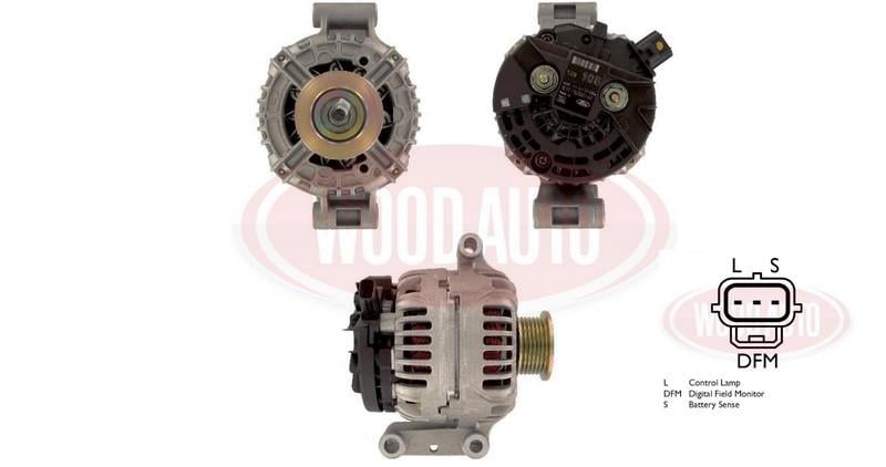 BOSCH 12V ALTERNATÖR DİNAMO 105 A (3 FİŞ YAN SOKETLİ) (L-S-DFM) FORD TRANSİT V184 2000-2006