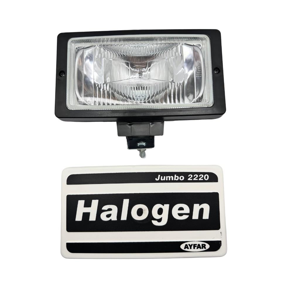 AYFAR SİS LAMBASI DİKDÖRTGEN BÜYÜK BEYAZ PLS (KAPAKLI) (DESENLİ CAM) (242*133*89 MM)