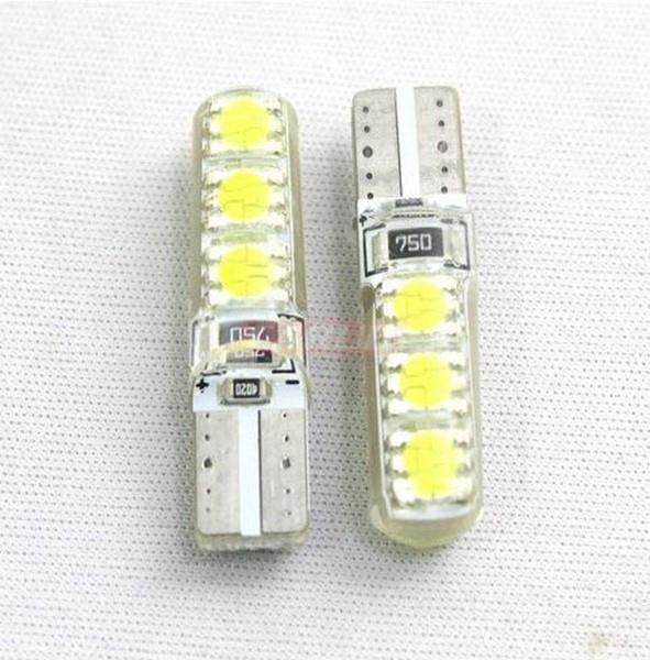 12V DİPSİZ AMPUL NEON SİLİKONLU T10 BEYAZ 6 LEDLİ (2 AD)