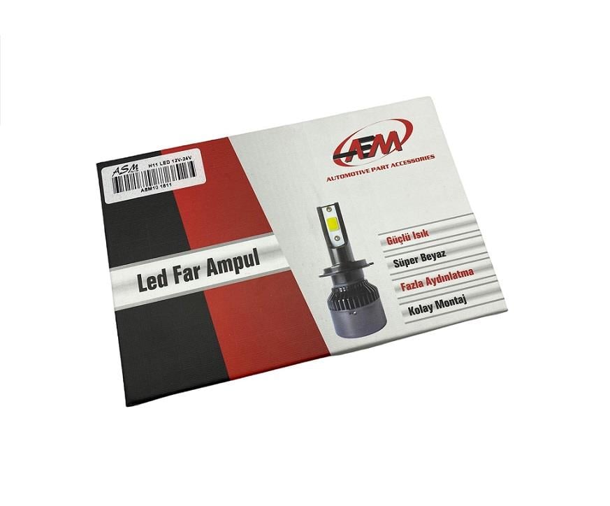 12V-24V H11 COB LED XENON FAR AMPUL SETİ 6000K 8000 LÜMEN CANBUS
