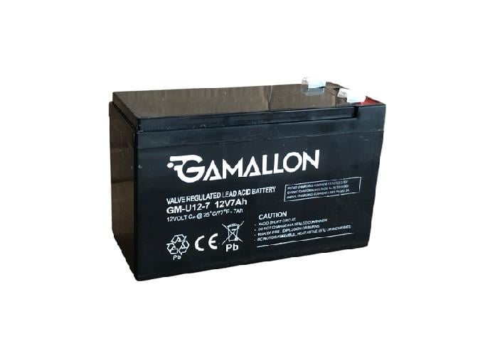 GAMALLON 12V 7 AH AKÜ KURU TİP (BÜYÜK FİŞLİ) (151*65*94) (2.1 KG)
