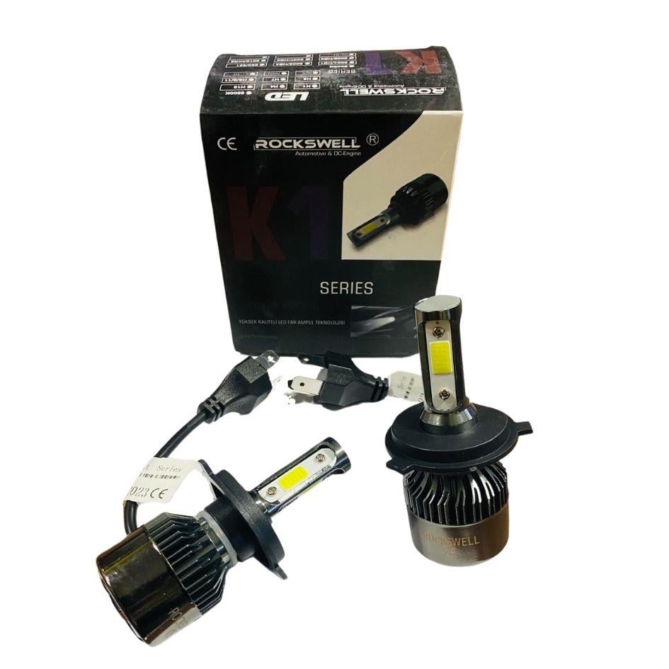 12V H4 COB LED XENON FAR AMPUL SETİ 6000K 8000 LÜMEN