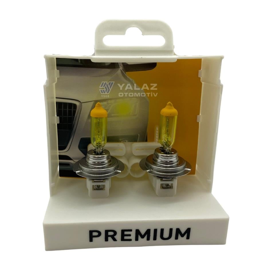 PREMIUM 12V H7 AMPUL 55W ULTIMATE YELLOW 3000K (SARI) (2 AD)