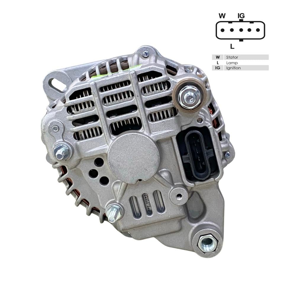 24V ALTERNATÖR DİNAMO MITSUBISHI TİPİ 130 A (5 FİŞ SOKETLİ) (W-L-IG . .) FORD CARGO