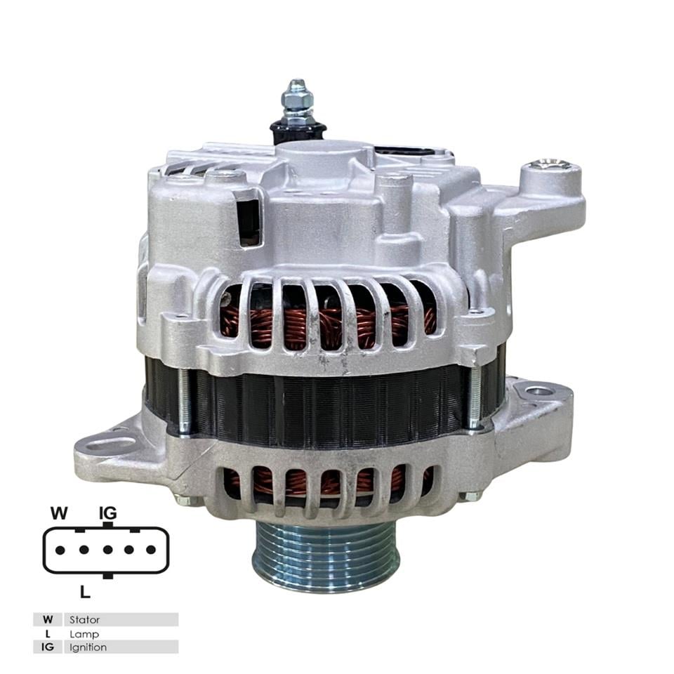 24V ALTERNATÖR DİNAMO MITSUBISHI TİPİ 130 A (5 FİŞ SOKETLİ) (W-L-IG . .) FORD CARGO