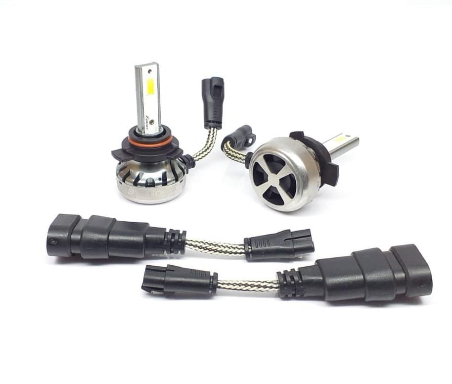 9V-32V HIR2 XENON DOB LED FAR AMPUL SETİ 6500K 8000 LÜMEN (SÜPER SLİM) (9012)