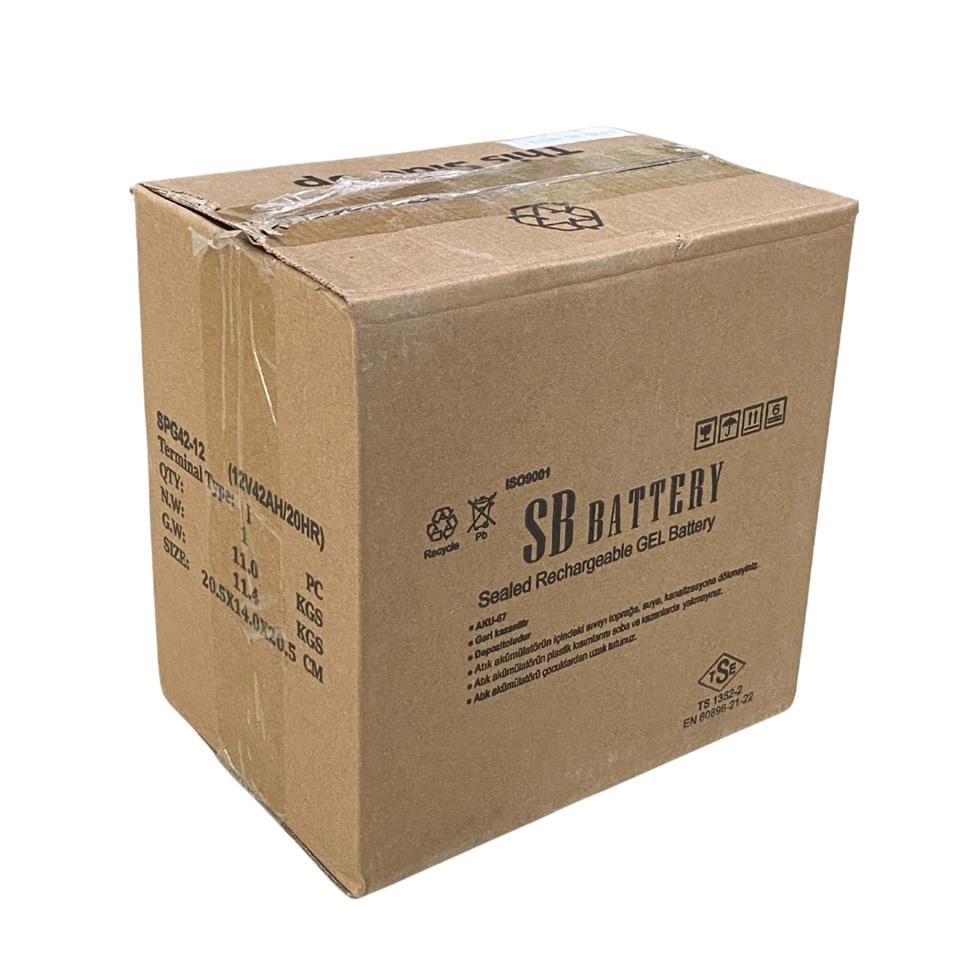 SB BATTERY 12V 42 AH ENGELLİ ARAÇ AKÜSÜ JEL (195*130*155) (11 KG) TSE'Lİ