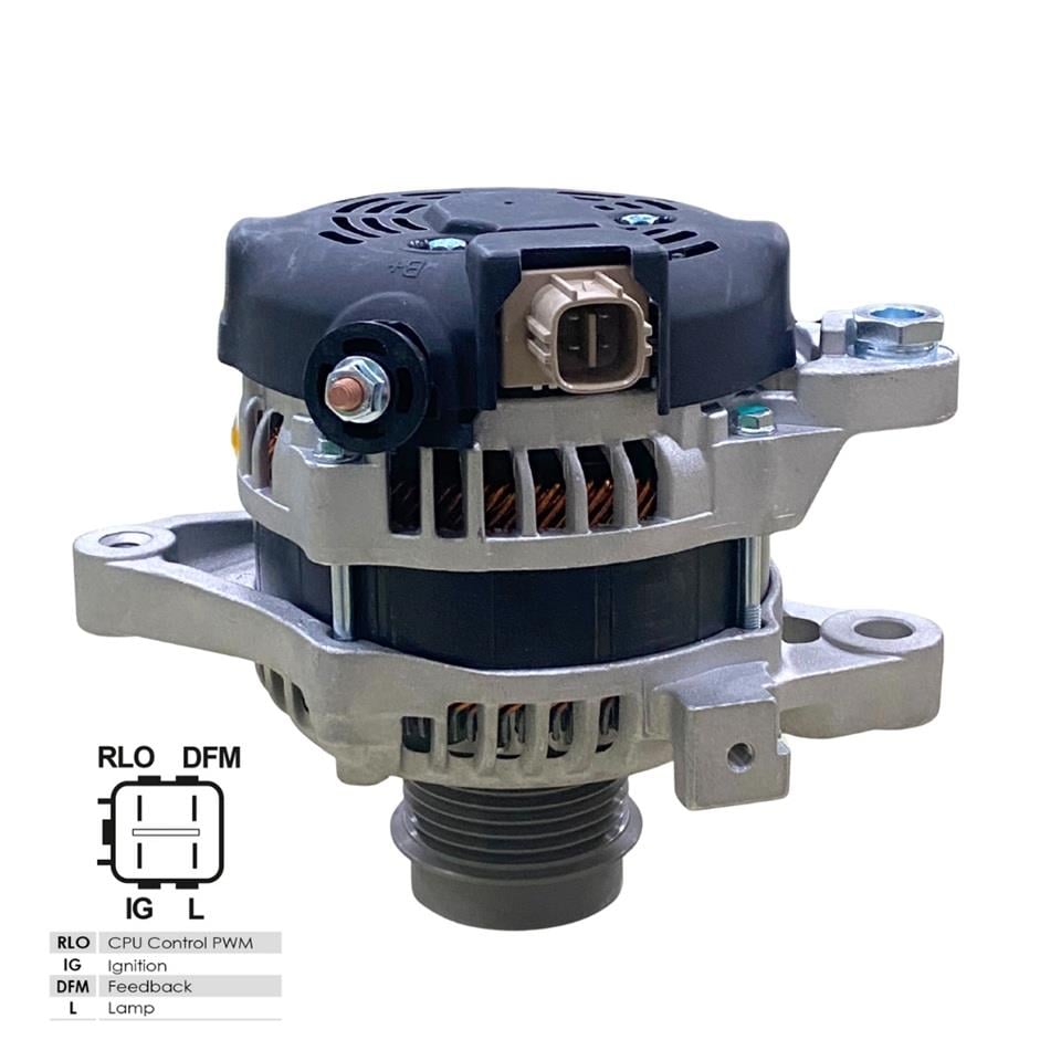 12V ALTERNATÖR DİNAMO 100 A (SOKETLİ 4 FİŞLİ) (RLO-DFM-IG-L) TOYOTA AURIS/AVENSIS/COROLLA/RAV4 III