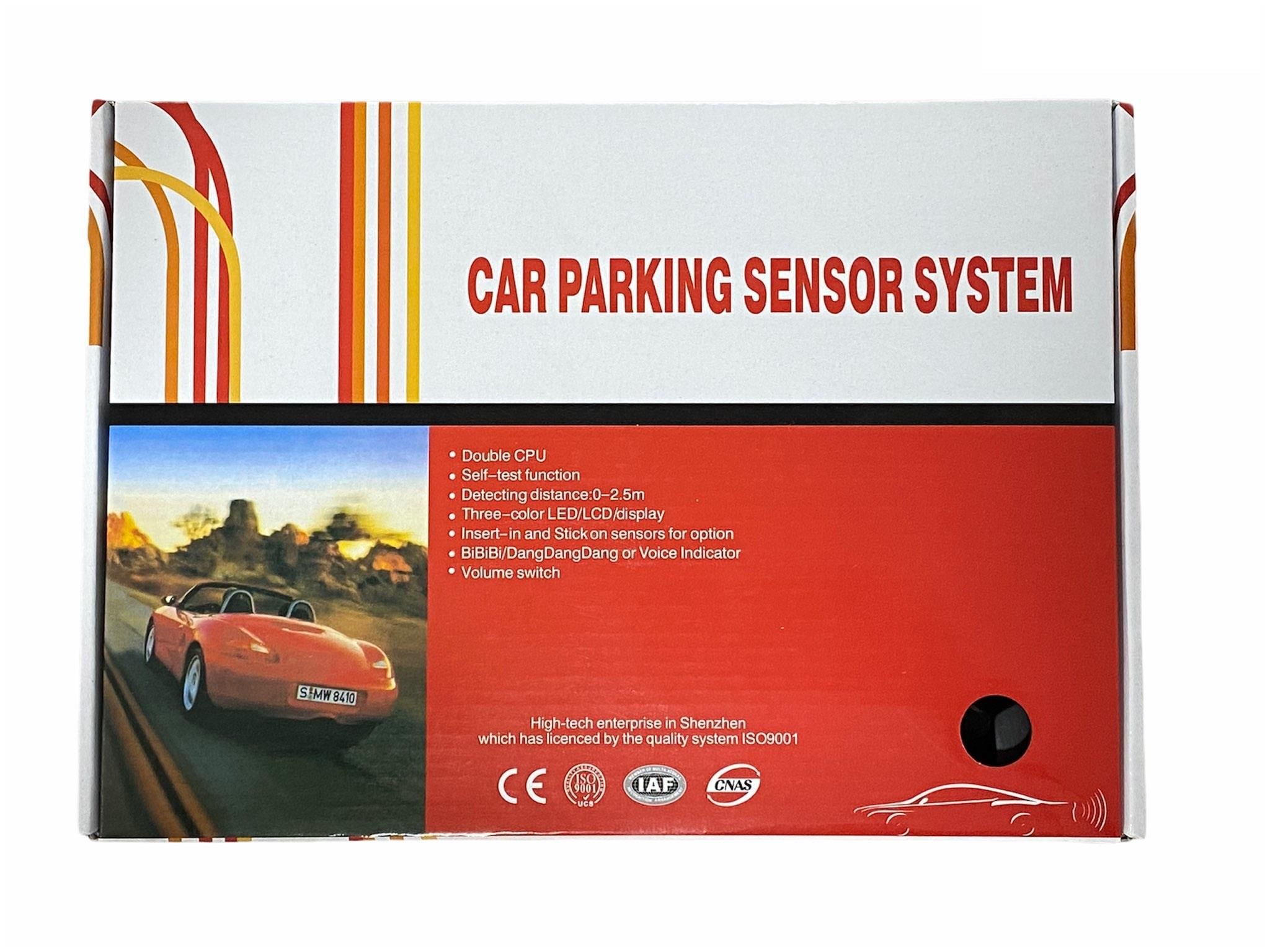 PARK SENSÖRÜ SES İKAZLI+OVAL GÖSTERGELİ (6 GÖZLÜ) (ÖN-ARKA) (22 MM) SİYAH