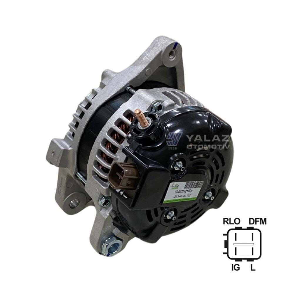 12V ALTERNATÖR DİNAMO DENSO TİPİ 100 A (4 FİŞ) (RLO-DFM-IG-L) TOYOTA AURIS/AVENSIS/COROLLA/RAV4