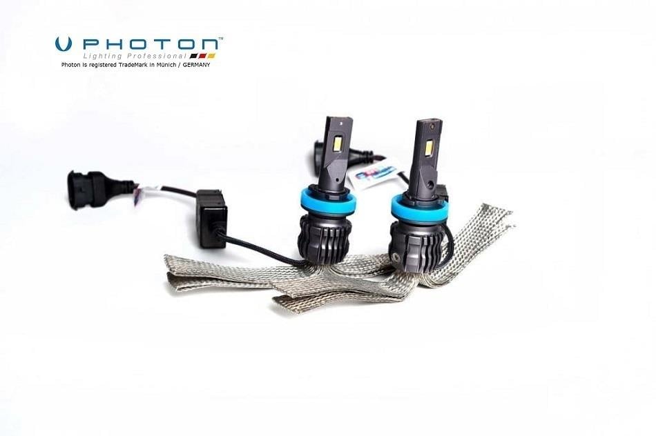 PHOTON 12V H11 CSP LED XENON FAR AMPUL SETİ 6000K 9500 LÜMEN FANSIZ CANBUS