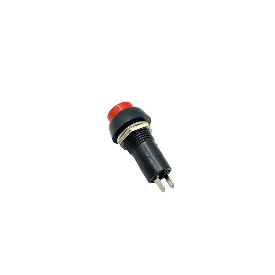 MİNİ BUTON PLS (KALICI) (ON-OFF) (12 MM) KIRMIZI