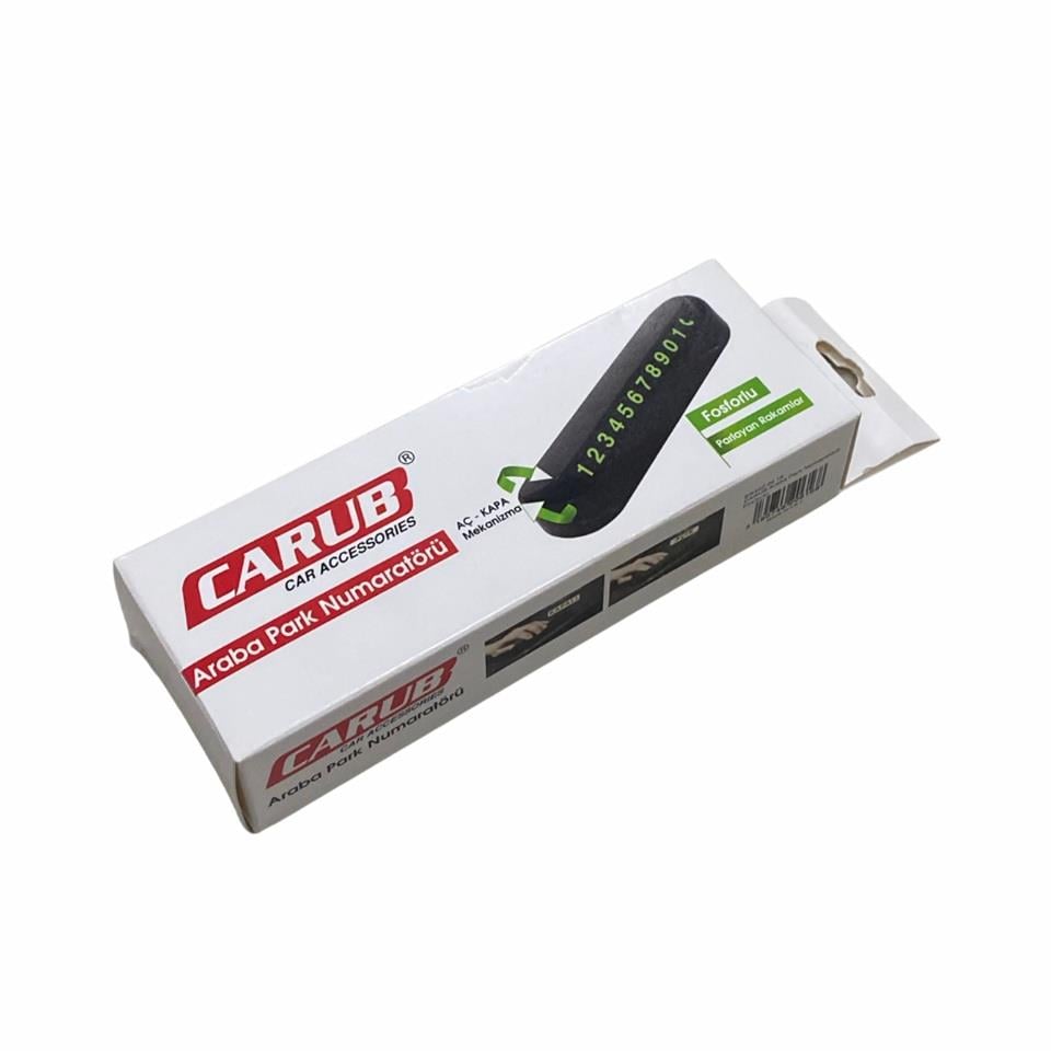 ARAÇ İÇİ TELEFON NUMARATIGI (PARK-TEL) (AÇ-KAPA) SİYAH