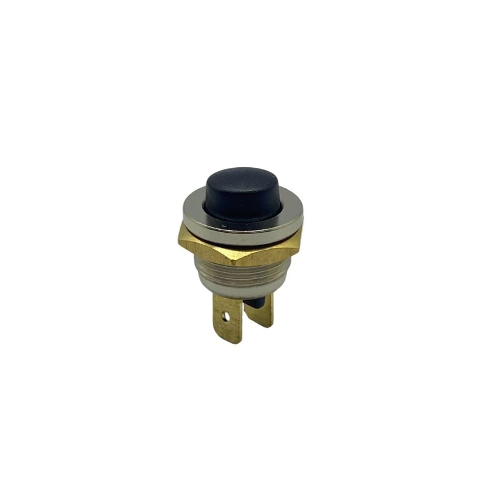 METAL BUTON MİNİ (FİŞLİ) (16 MM) SİYAH