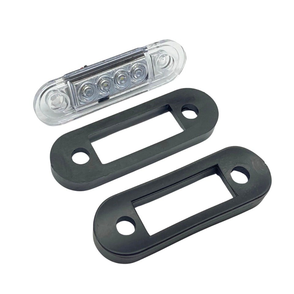 12V-24V PARMAK LAMBA 4-LEDLİ (BEYAZ) (85*28 MM)