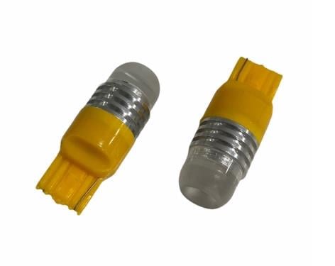 PREMIUM 12V 93 AMPUL DİPSİZ T20 TEK LEDLİ MERCEKLİ SARI (2 AD)