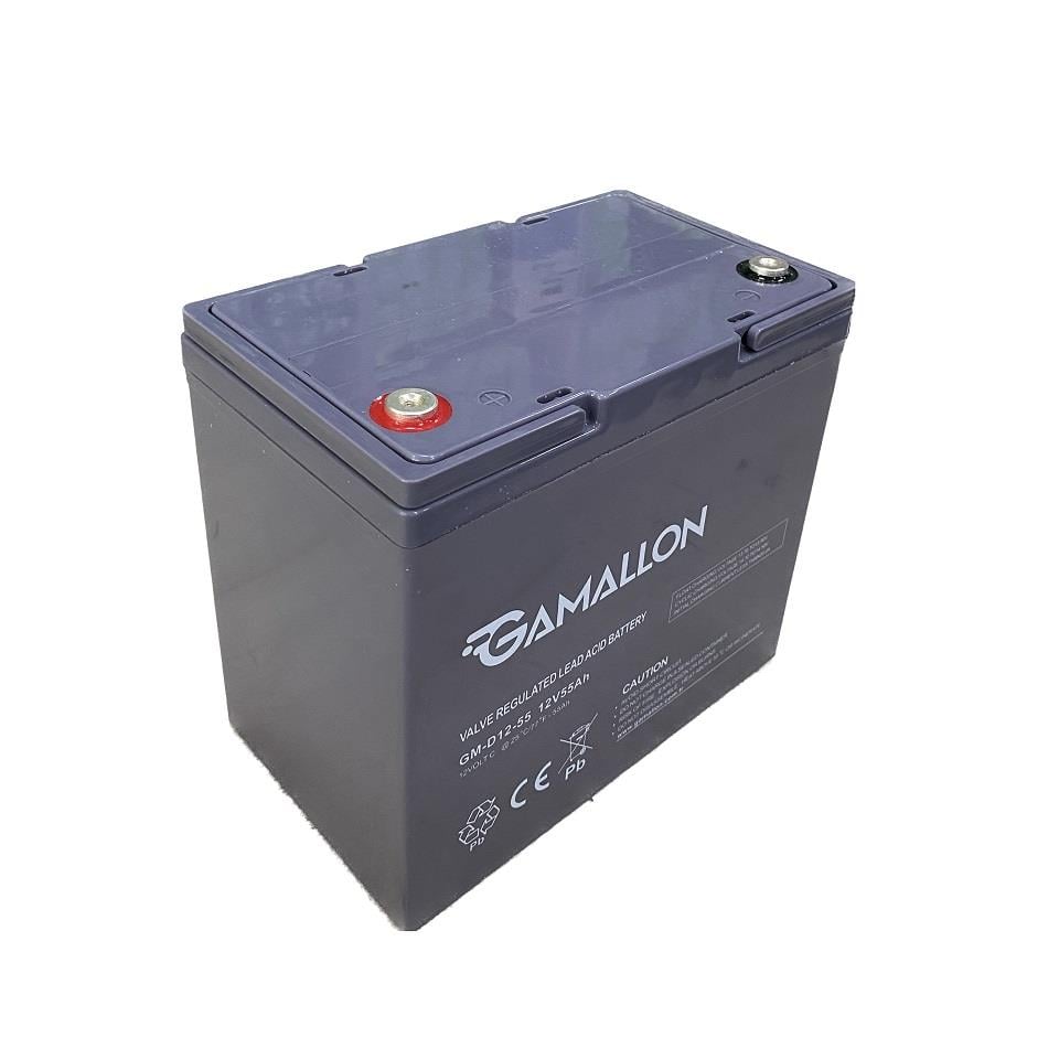 GAMALLON 12V 55 AH ENGELLİ ARAÇ AKÜSÜ JEL (229*135*205) (YÜKSEK) 