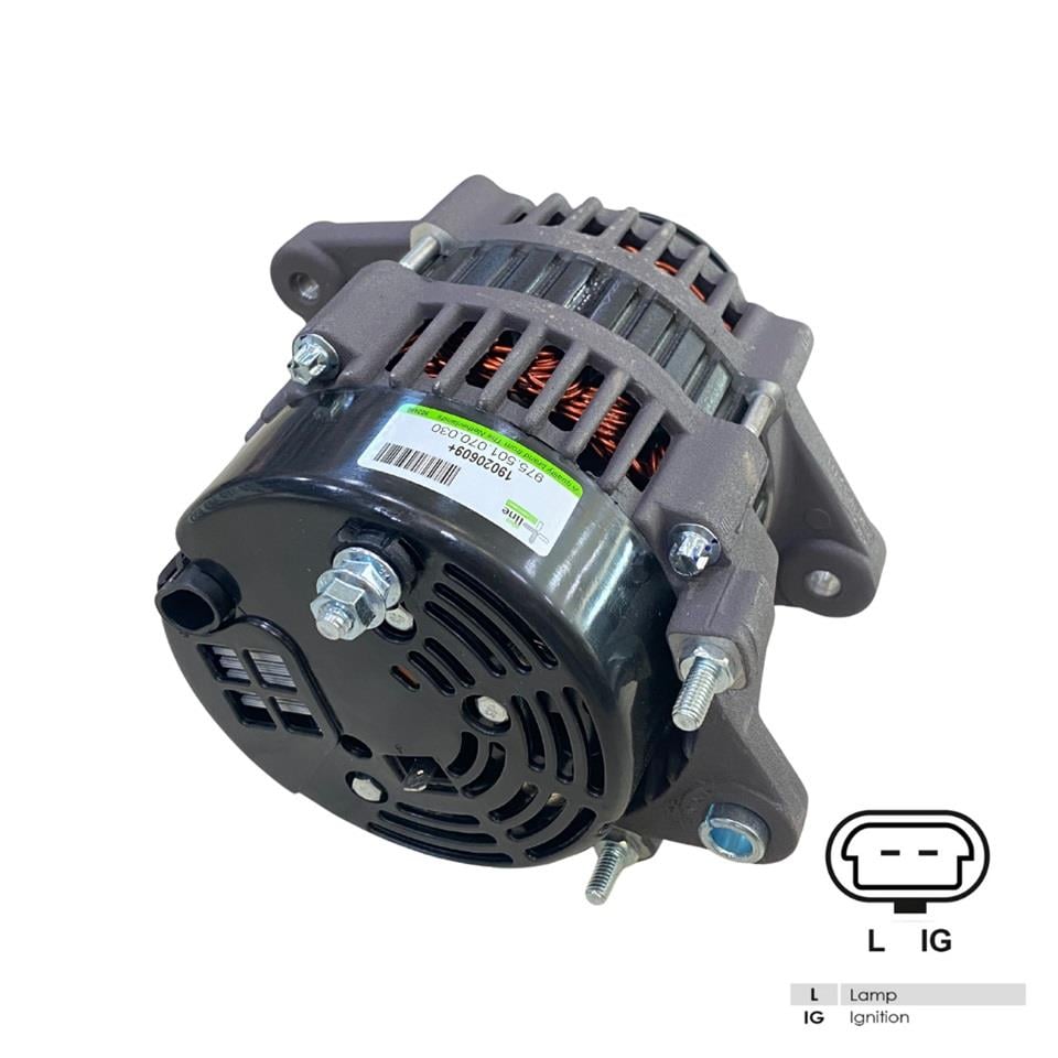 PLUSLINE 12V ALTERNATÖR DİNAMO 70 A 7SI (SOKETLİ 2 FİŞ) (L IG) CHEVROLET-DAEWOO-YALE