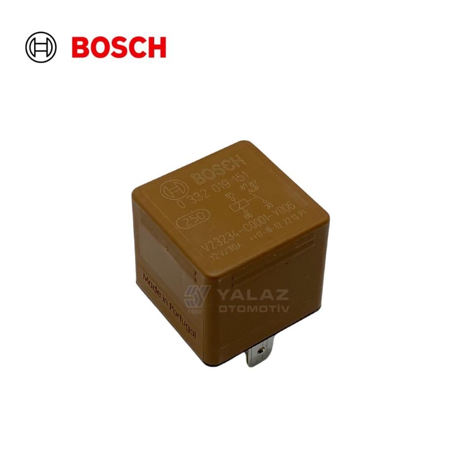 BOSCH 12V RÖLE 5 UÇLU 30 A (KAHVERENGİ) (TEK PLATİN)