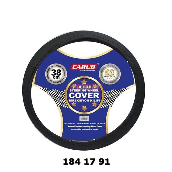 DİREKSİYON KILIFI SİYAH (SUNİ DERİ) (38 CM)