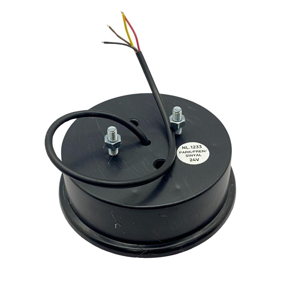 24V STOP-PARK-SİNYAL LAMBASI LEDLİ (YUVARLAK) GÜLERYÜZ COBRA-MITSUBISHI-OTOKAR-TEMSA (122 MM)