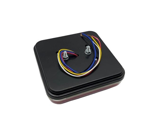 12V-24V STOP LAMBASI KARE (NEONN LEDLİ) (4 FONKSİYONLU) (143*143 MM)