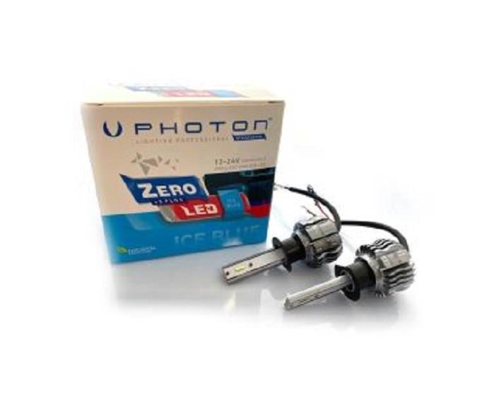 PHOTON 12V-24V H1 CSP LED XENON FAR AMPUL SETİ 2000K 8000 LÜMEN FANSIZ (ALTIN SARI)