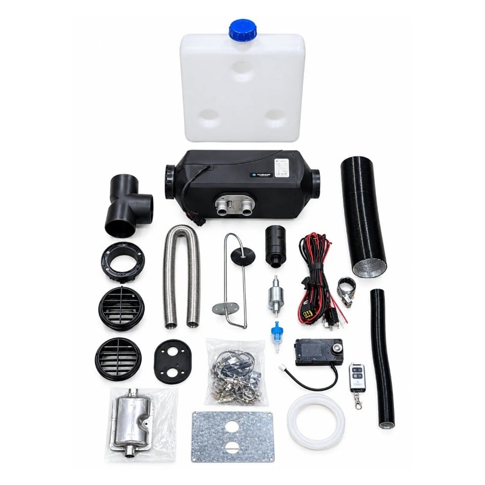 24V KOMPLE SABİT DİZEL KABİN ISITICI D4 5 KW KUMANDALI BLUETOTHLU (WEBASTO) UNIVERSAL