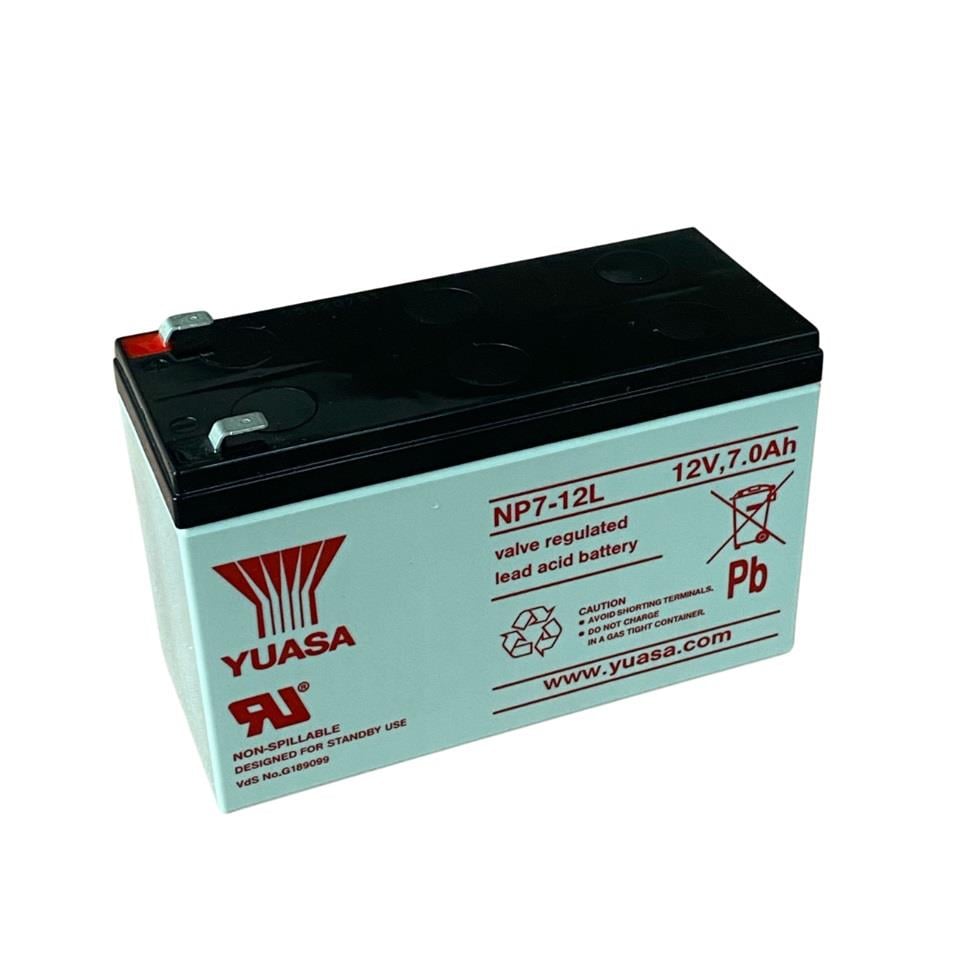 YUASA 12V 7 AH AKÜ KURU TİP (KÜÇÜK FİŞLİ) (151*65*97.5) (2.65 KG) (NP7-12)