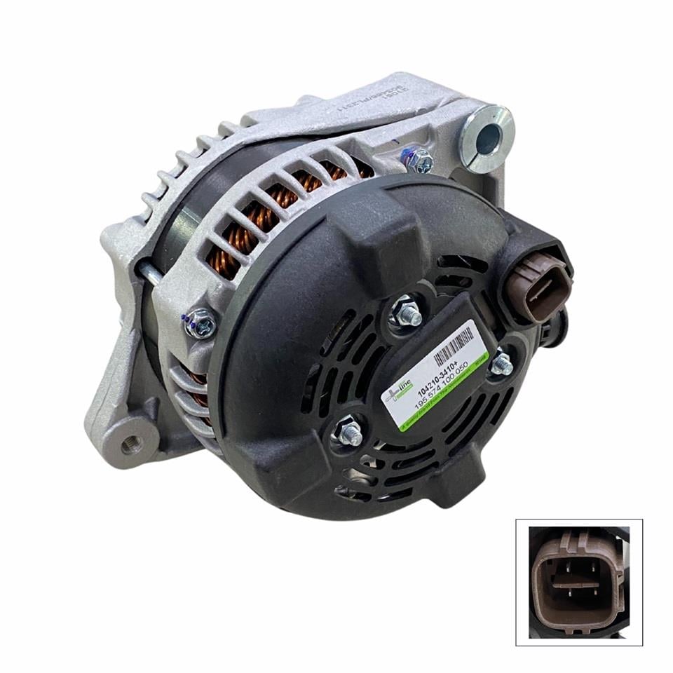 12V ALTERNATÖR DİNAMO 100 A (SOKETLİ 4 FİŞLİ) (S-IG-FR-L) TOYOTA HILUX 2.5 D-4D