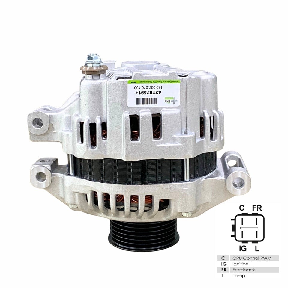 12V ALTERNATÖR DİNAMO MITSUBISHI TİPİ 70 A (C-IG-FR-L) (4 FİŞ) HONDA CR-V II/FR-V/STREAM