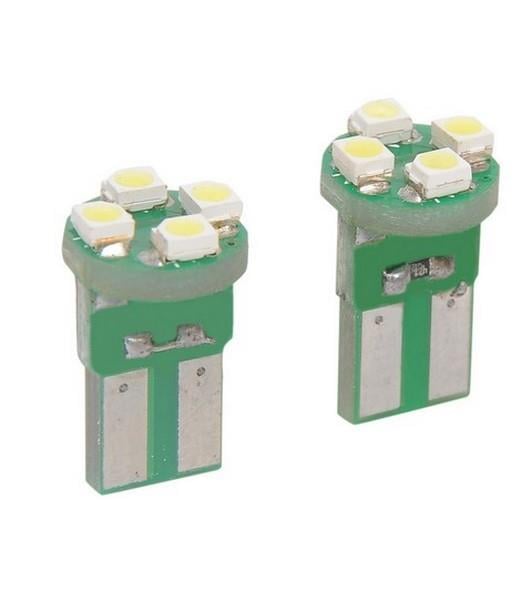 12V DİPSİZ AMPUL T10 (4 LEDLİ) KIRMIZI (2 AD)
