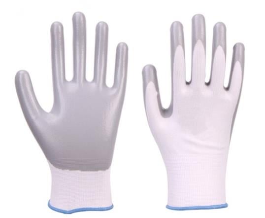 SANDER NITRIL ELDİVEN BEYAZ-GRİ NO:10 (1 ÇİFT)