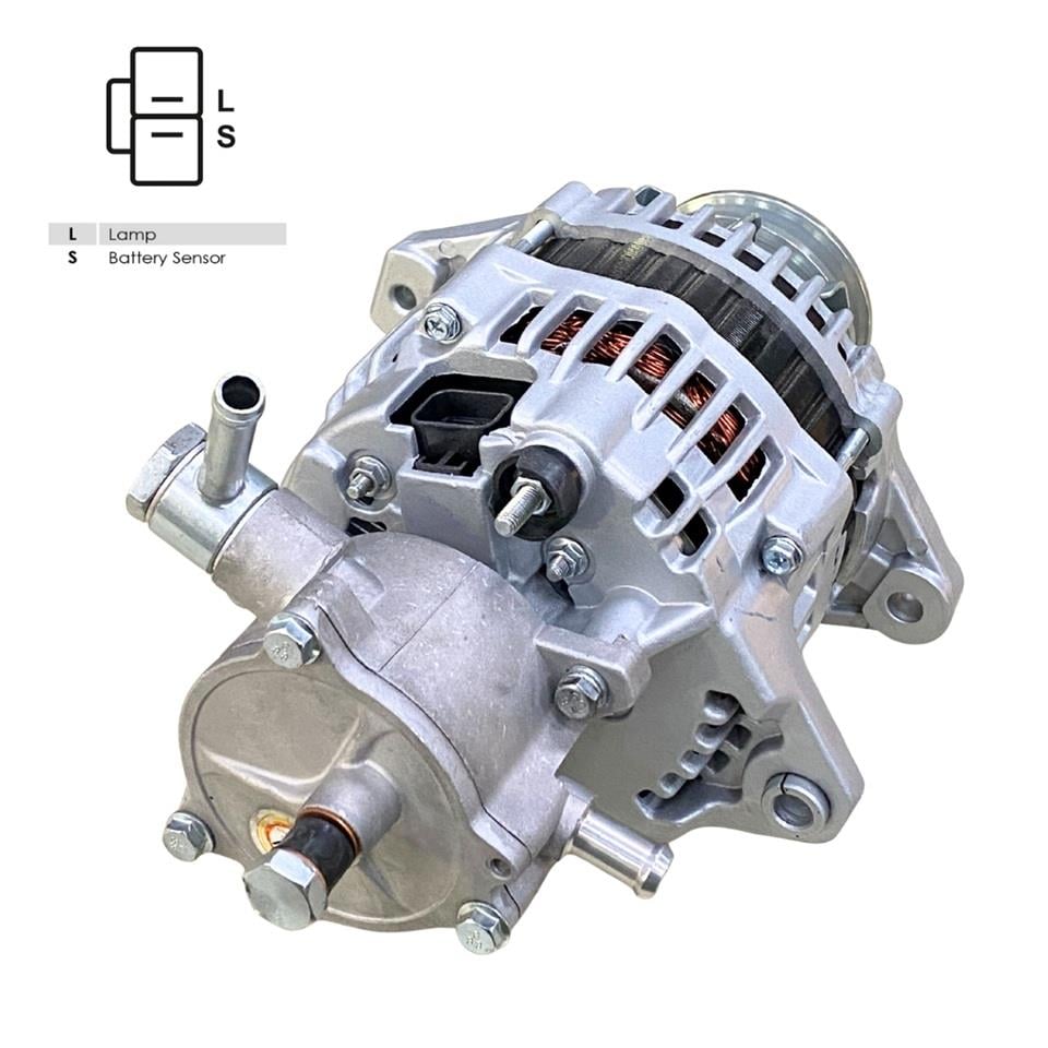 24V ALTERNATÖR DİNAMO 100 A (L-S) (ÇİFT FİŞ) (KLİMALI) ISUZU TURKUAZ OTOBÜS/KAMYON