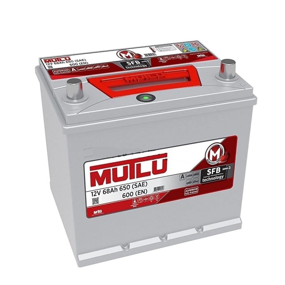 MUTLU 12V 68 AH AKÜ SFB 600 A (EN) (232*173*200/225) (YÜKSEK DÜZ)