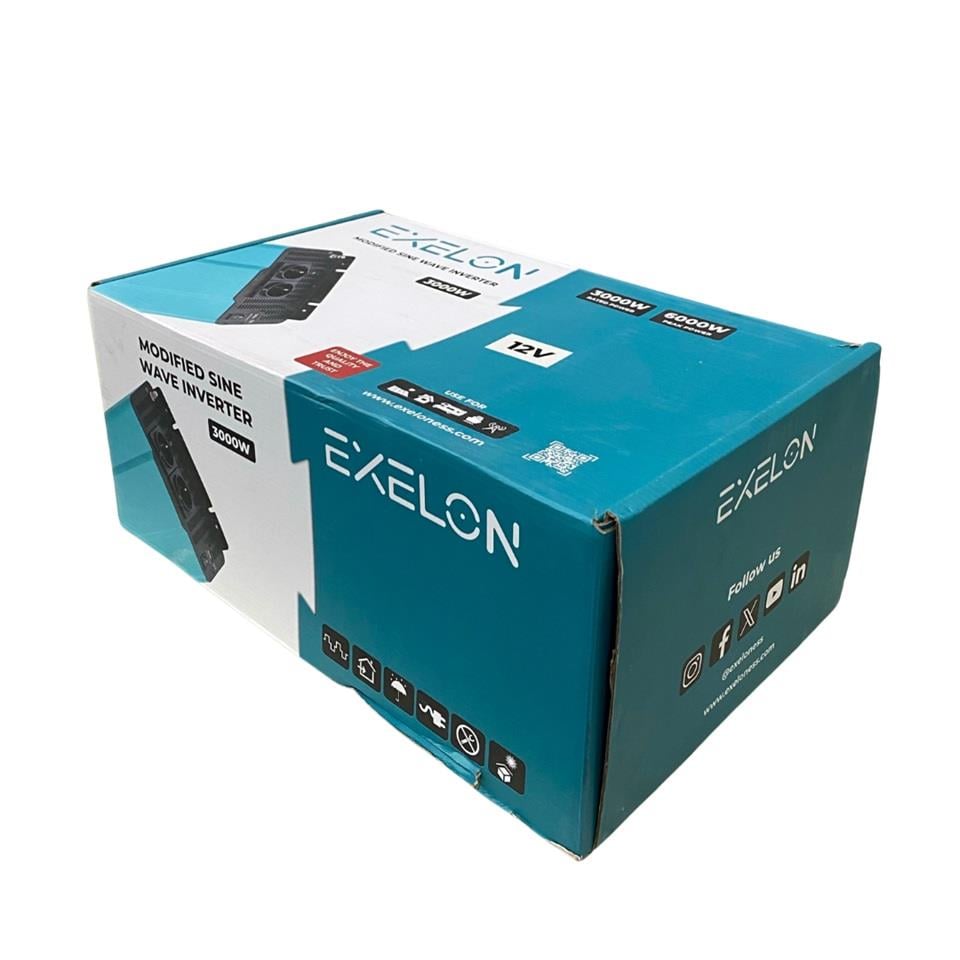 EXELON 12V DC > 220V AC İNVERTER 3000W (MODİFİYE)