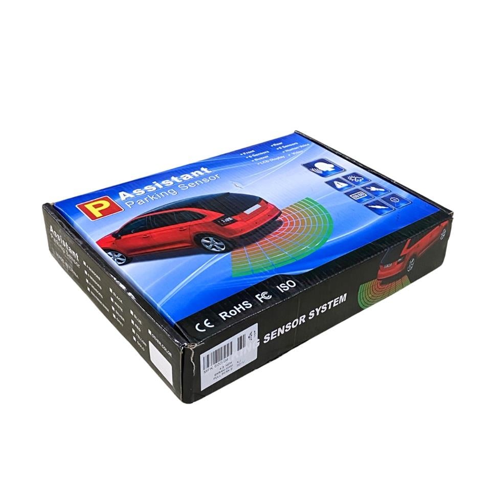 12V PARK SENSÖRÜ SES İKAZLI (SES AYARLI) 22 MM SİYAH+22 MM GECE GÖRÜŞLÜ KAMERA+4.3