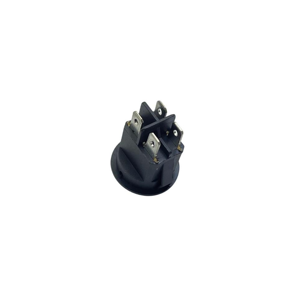 TUŞLU ANAHTAR YUVARLAK IŞIKLI (4 FİŞ) (ON-OFF) (20 MM)