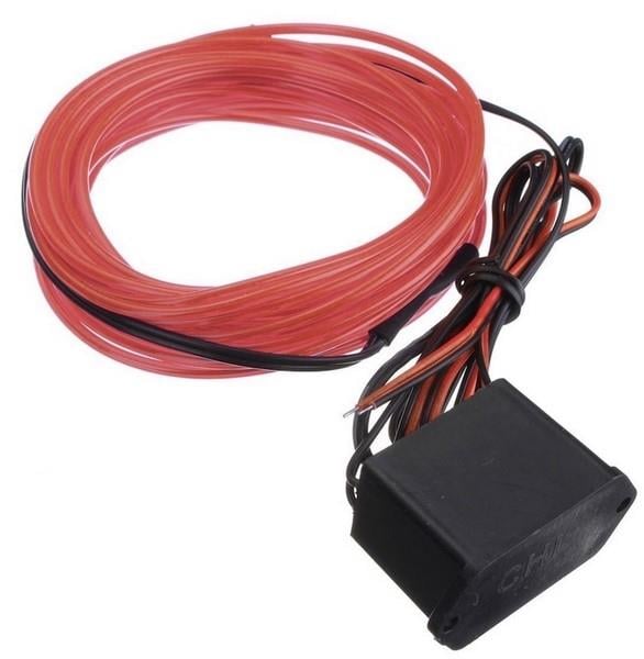 12V NEON IŞIKLI KABLO KIRMIZI TEK RÖLELİ (KABLOLU) (2 MT)