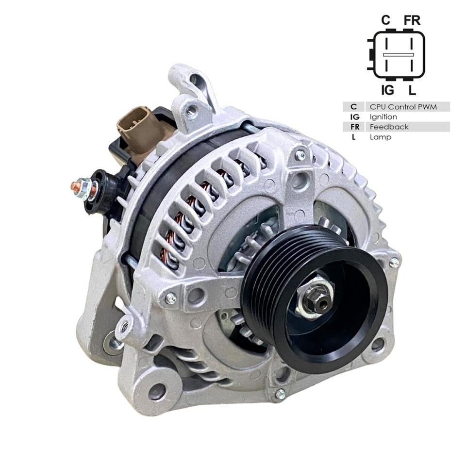 12V ALTERNATÖR DİNAMO 130 A (C-IG-FR-L) (4 FİŞ) HONDA ACCORD/CR-V 2007 >