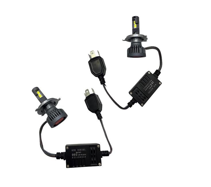 KSE DIESEL 12V H4 CSP LED XENON FAR AMPUL SETİ 6000K 11000 LÜMEN 55W +%200 CANBUS
