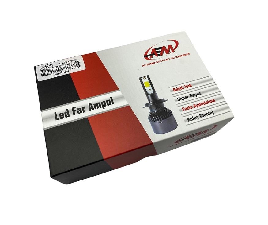 12V-24V H7 COB LED XENON FAR AMPUL SETİ 6000K 8000 LÜMEN CANBUS