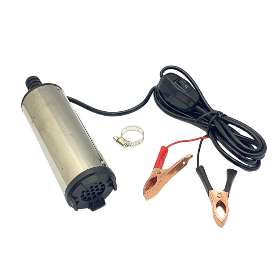 12V SIVI AKTARMA POMPASI (30 LT/DK) (SÜZGEÇLİ) (ÇIKIŞ 19 MM) (205*50 MM)